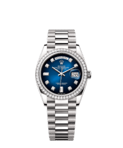 Rolex Day-Date 36 36 mm white gold and diamonds 128349rbr-0010