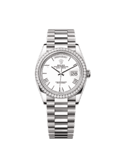 Rolex Day-Date 36 36 mm white gold and diamonds 128349rbr-0043