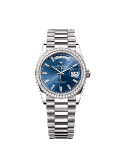 Rolex Day-Date 36 36 mm white gold and diamonds 128349rbr-0051