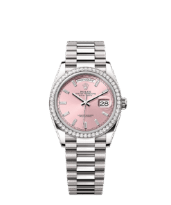 Rolex Day-Date 36 36 mm white gold and diamonds 128349rbr-0053