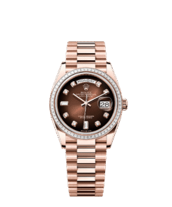 Rolex Day-Date 36 36 mm Everose gold and diamonds 128395tbr-0004