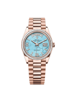 Rolex Day-Date 36 36 mm Everose gold and diamonds 128395tbr-0018