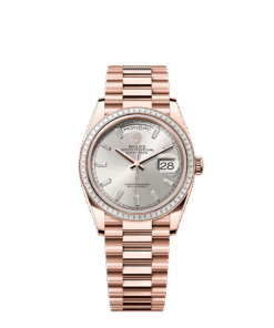 Rolex Day-Date 36 36 mm Everose gold and diamonds 128395tbr-0030