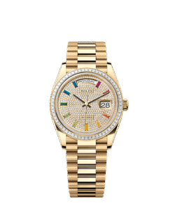 Rolex Day-Date 36 36 mm yellow gold and diamonds 128398tbr-0012