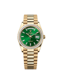 Rolex Day-Date 36 36 mm yellow gold and diamonds 128398tbr-0035