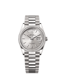 Rolex Day-Date 36 36 mm white gold and diamonds 128399tbr-0001