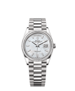 Rolex Day-Date 36 36 mm white gold and diamonds 128399tbr-0023
