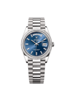 Rolex Day-Date 36 36 mm white gold and diamonds 128399tbr-0027