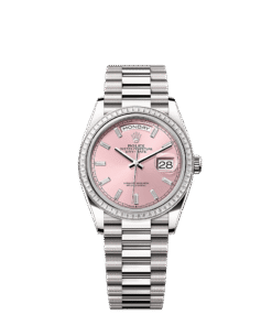 Rolex Day-Date 36 36 mm white gold and diamonds 128399tbr-0029
