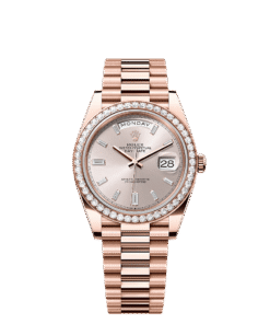 Rolex Day-Date 40 40 mm Everose gold and diamonds 228345rbr-0007
