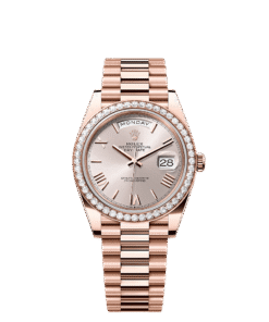 Rolex Day-Date 40 40 mm Everose gold and diamonds 228345rbr-0008