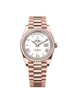 Rolex Day-Date 40 40 mm Everose gold and diamonds 228345rbr-0012