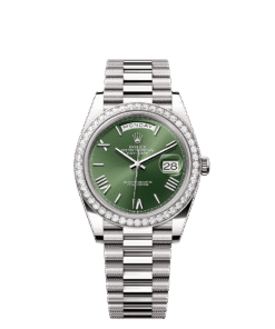 Rolex Day-Date 40 40 mm white gold and diamonds 228349rbr-0030