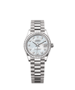 Rolex Datejust 31 31 mm white gold and diamonds 278289rbr-0005