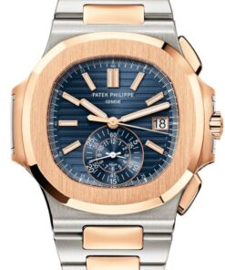 Patek Philippe Nautilus 40.5mm Two Tone Blue Gradient Dial (Ref # 5980/1AR-001)