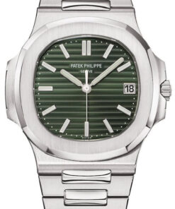 Patek Philippe Nautilus Self-Winding Sunburst Olive-Green Dial Ref # 5711/1A-014