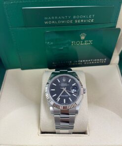 Alternative view of Rolex Datejust 41 41 mm Oystersteel and white gold 126334-0017