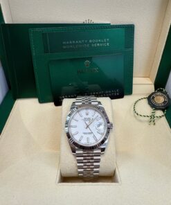Alternative view of Rolex Datejust 41 41 mm Oystersteel and white gold 126334-0010