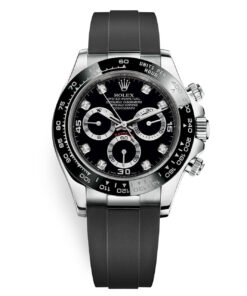 Rolex Daytona Cosmograph Daytona White Gold 40mm Oysterflex Band Black Diamond Dial - 116519LN
