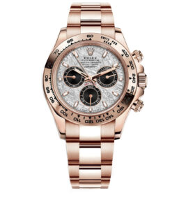 Rolex Daytona Rose Gold Cosmograph Daytona 40 Watch - Meteorite and Black Dial-Oyster Bracelet 116505