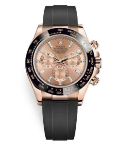 Rolex Daytona Rose Gold Cosmograph Daytona 40 Watch - Pink Baguette Diamond Dial 116515ln