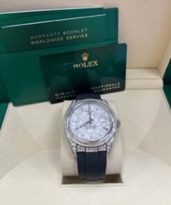 Alternative view of Rolex Sky-Dweller Meteorite Diamonds Baguette Dial Factory Diamonds 336259TBR