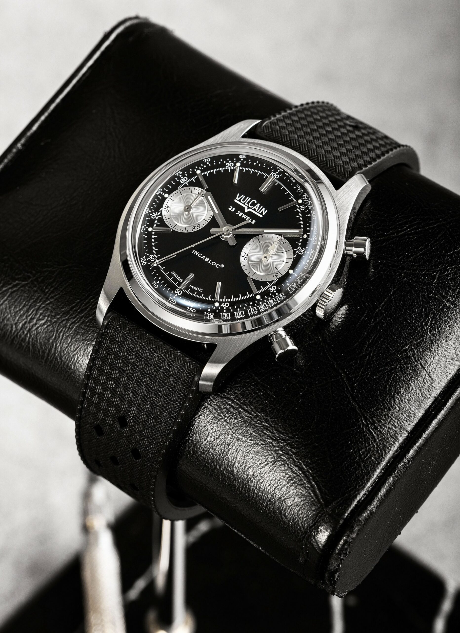 Chronograph 1970’s Black & Silver - Image 4
