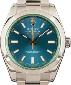 Alternative view of Rolex Milgauss Blue
